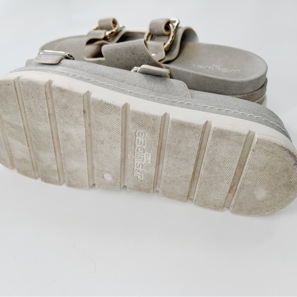 J slides platform double strap sandals - Picture 6 of 7